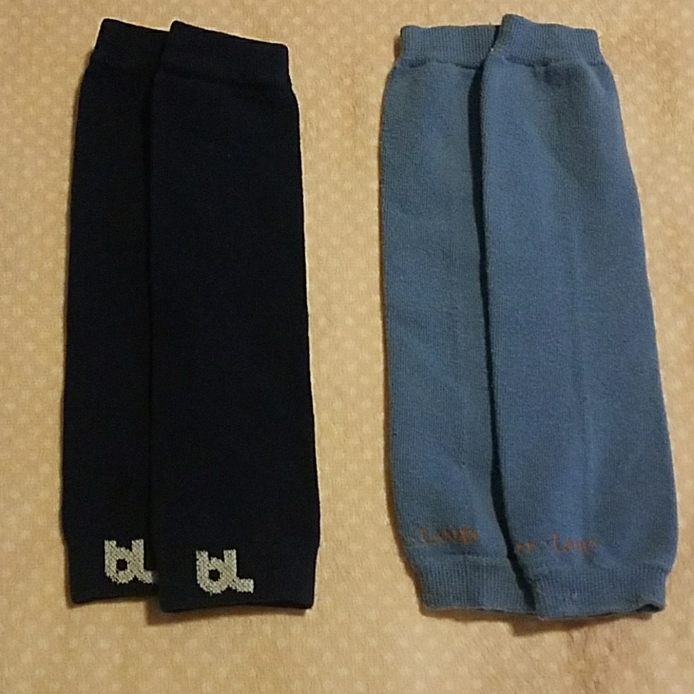 Blue and Light Blue Leg Warmers